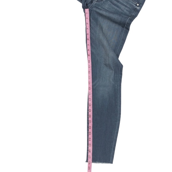 Mother The Looker Ankle Fray Skinny Jeans 27X28 Blue 20000 Leagues Under The Sea - Picture 9 of 10